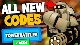 ALL TOWER BATTLES CODES September 2022  ROBLOX Codes SECRETWORKING [upl. by Clayborne]