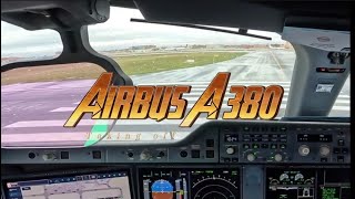 quotUnforgettable Airbus A380 Takeoff  Incredible Cockpit Viewquot [upl. by Finkelstein853]