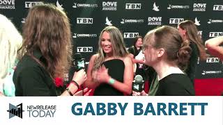 Gabby Barrett Talks Christian Collaborations  Dove Awards 2024 [upl. by Abbot]