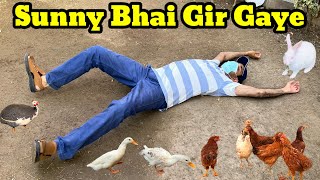 My 45th Vlog  Sunny bhai bury tarhan gir pary Sunny Bhai Fell on ground while hitting Shahid Bhai [upl. by Merwin]