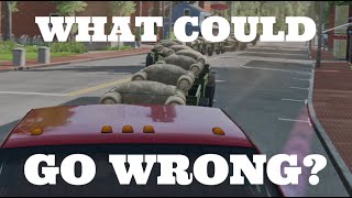 MY quotATTEMPTquot AT TOWING 25 TRAILERS IN BeamNG [upl. by Moritz]