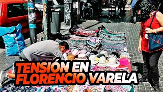 TENSIÓN Y DESALOJO batalla campal entre manteros y policías en Florencio Varela [upl. by Prisilla]