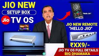 Jio New Set Top Box With Jio TV OS  Jio TV OS Kya Hai  Jio New Remote  Jio New Set Top Box Price [upl. by Haye991]