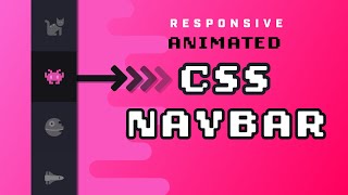 Animated Responsive Navbar with CSS  Plus Other Useful Tricks [upl. by Karrie]