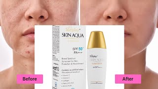 Skin Aqua Clear White Spf 50 Review Best Sunscreen for all skin type [upl. by Girard]