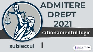 Admitere Facultatea de Drept UBB 2021 rationament logic exercitiul 1 [upl. by Neau]