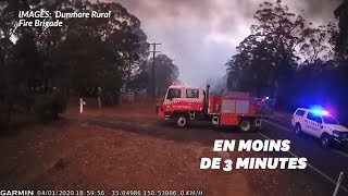 Leffrayante vitesse des incendies australiens en quelques minutes [upl. by Voletta]