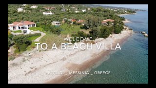 Welcome to a seafront villa  Petalidi Messinia Greece [upl. by Safoelc260]