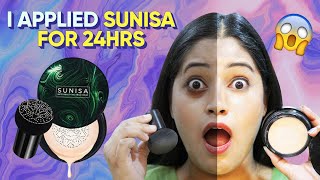 I Applied Sunisa Foundation for 24 Hours 😱This is working 🤔Live Shocking Result BENATURALRekha [upl. by Airamas]