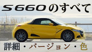 【徹底解説】S660完全ガイド【バージョン、カラーなど】買う前に必ず見て・α、β、モデューロX・Japanese Buyers guide for Honda S660 [upl. by Atiuqam]