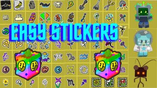 Bee Swarm Simulator  How To Get RARE Stickers [upl. by Burta]