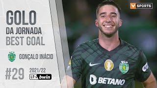 Golo da Jornada Liga 2122 29 Gonçalo Inácio Sporting [upl. by Ylrehs]