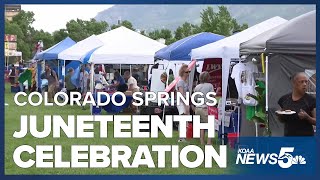 Colorado Springs kicks off Juneteenth celebrations with a threeday festival [upl. by Refinney]