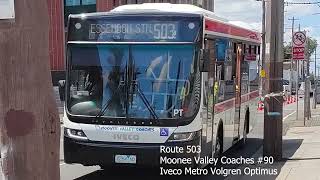 Moonee Valley Coaches 90 Iveco Metro Volgren Optimus [upl. by Laden]