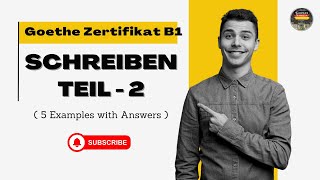 Goethe Zertifikat B1 Prüfung  Schreiben Teil  2  Video  4  Meinung äußern [upl. by Larson]