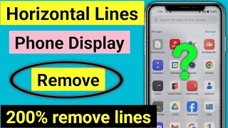 phone screen horizontal lineshorizontal lines on mobile screenhorizontal line on mobile screen fix [upl. by Nho]