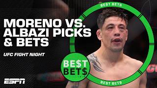 Best Bets for UFC Fight Night Brandon Moreno 175 vs Amir Albazi 145 💰  ESPN MMA [upl. by Issirk]