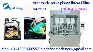 automatic lubricant oil filling machine linear servo control piston filling machine [upl. by Nueovas]