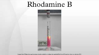 Rhodamine B [upl. by Annawahs]