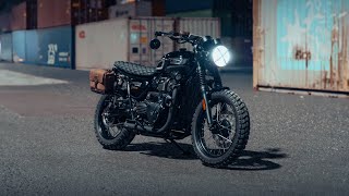 Midnight Ride  Custom Triumph Bonneville T100  Moto Diary 7 [upl. by Ennairek14]