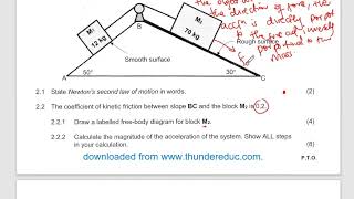 PAPER 1 MEMO 2023 PHYSICAL SCIENCES PAPER 1 GRADE 12 2023 PRELIM EXAMS THUNDERE [upl. by Kiri207]