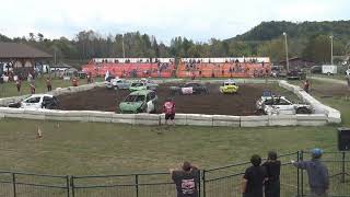 Stock Mini Finals for Huntville Demolition derby 2024 [upl. by Dilahk289]