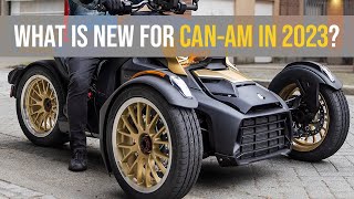 New 2023 CanAm RykerSpyder Lineup  My Honest Impressions [upl. by Atinehs]