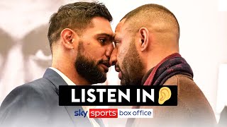 LISTENIN 👂🔉 What was said between Amir Khan amp Kell Brook during heated faceoff [upl. by Hieronymus]