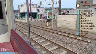 Tangerang Line KRL TM 05 Preview openBVE Train Simulator [upl. by Airtemak]