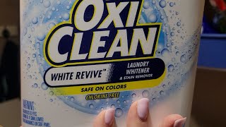 Review for OxiClean White Revive Laundry Whitener and Stain Remover Powder [upl. by Charlotte]