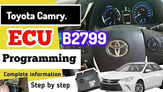 Toyota Camry B2799 Engine Immobiliser System Malfunction❓How To Program Ecm With Scanner amp Manually [upl. by Demp541]