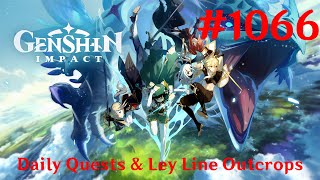 Genshin Impact Walkthrough Part 1066  Daily Quests amp Ley Line Outcrops 156 No Commentary [upl. by Nnayrb]