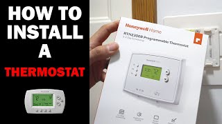 How to Install a Honeywell Thermostat [upl. by Aicital671]