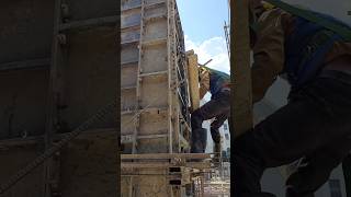 Column formwork installations shorts structure [upl. by Yrahk921]