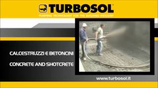 Turbosol machines on the jobsites concrete and shotcrete [upl. by Cann35]