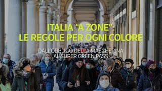 Italia «a zone» le regole per ogni colore [upl. by Inobe]