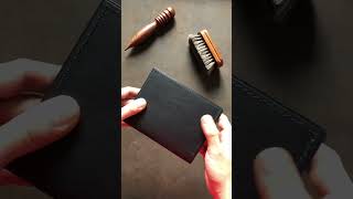 Vintage900 leather passport holder leathercraft leather handmade menswallet [upl. by Hairahs]