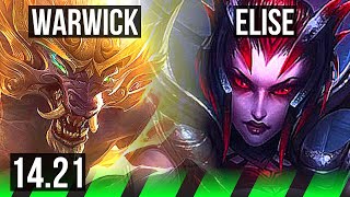 WARWICK vs ELISE JGL  517  KR Diamond  1421 [upl. by Hite]