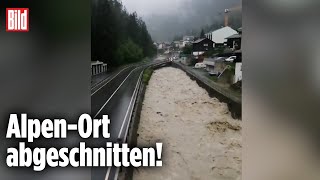 SCHWEIZ Unwetter stürzt Zermatt ins Chaos [upl. by Oniotna]