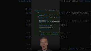 Alternate Serialization Example from JDK with readResolve java shorts coding airhacks [upl. by Maighdlin999]