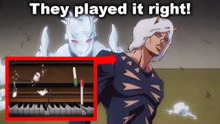 They Animated the Piano Correctly Jojo Weather Report [upl. by Meenen]