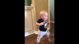 Baby Has Amazing Reaction To Grandpas Roar [upl. by Ynohtn]