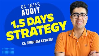 Target 60  CA Inter Audit 15 Days Planner  CA Shubham Keswani AIR 8 [upl. by Kcerred]