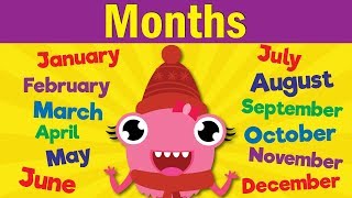 Months of the Year Song  Learn the 12 Months  Kindergarten Preschool amp ESL  Fun Kids English [upl. by Pritchett]