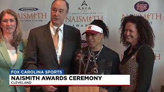 Dawn Staley named Naismith’s 2024 Coach of the Year [upl. by Adnilreh]