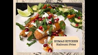 QUICK Halloumi Fries Recipe in English and Urdu  Humas Kitchen [upl. by Blanchard]