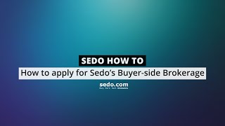 How to apply for Sedos Buyerside Brokerage [upl. by Valoniah]