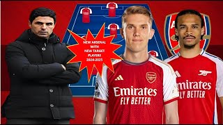 NEW ERA  STRONGEST Arsenal Predicted Line up Under Mikel Arteta with Leroy Sane amp Viktor Gyökeres [upl. by Akirej368]