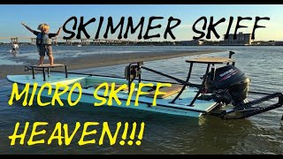 Ever Wonder What the Perfect Micro Skiff Looks Like Skimmer Skiff I Want One SKINNY WATER Machine [upl. by Lanaj]