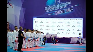 karate konya 2022  🥉🥈🥇🏆 final match  wkf  karatespirit [upl. by Garson977]